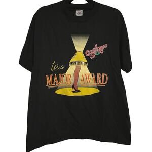 Vintage Y2K A Christmas Story 2002 Leg Lamp Major Award Shirt Adult Large